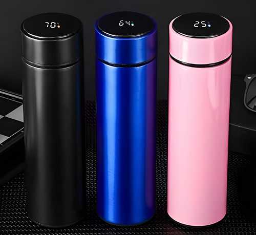 Bottles-Smart LED Active Temperature Display Indicator Insulated Stainless Steel Hot & Cold Flask Bottles