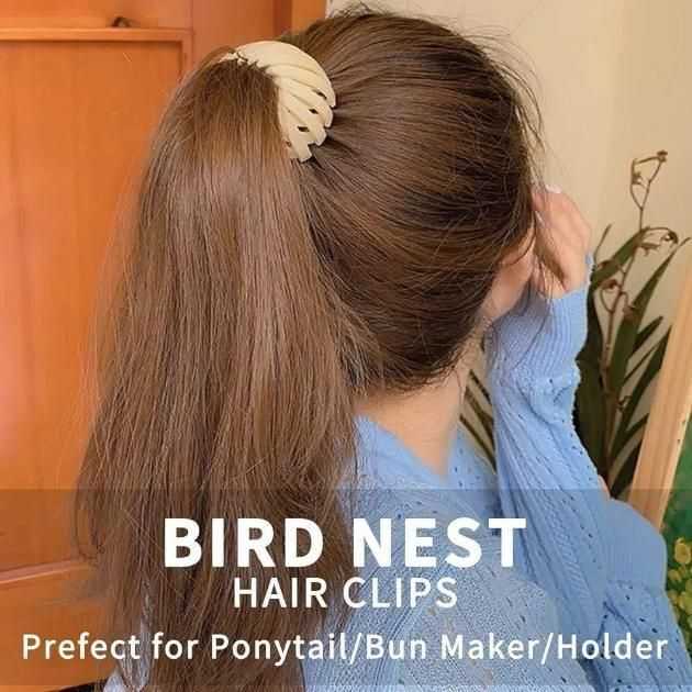 Expandable Bun Fixed Ponytail Hair Clip (Pack of 2)